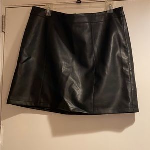 Pleather skirt